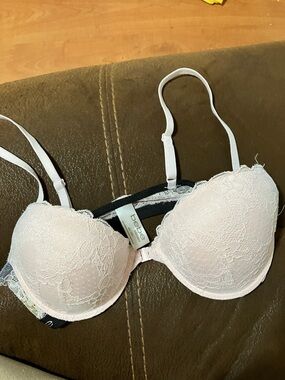 bebe Lace Push-Up Bra - Pale Pink